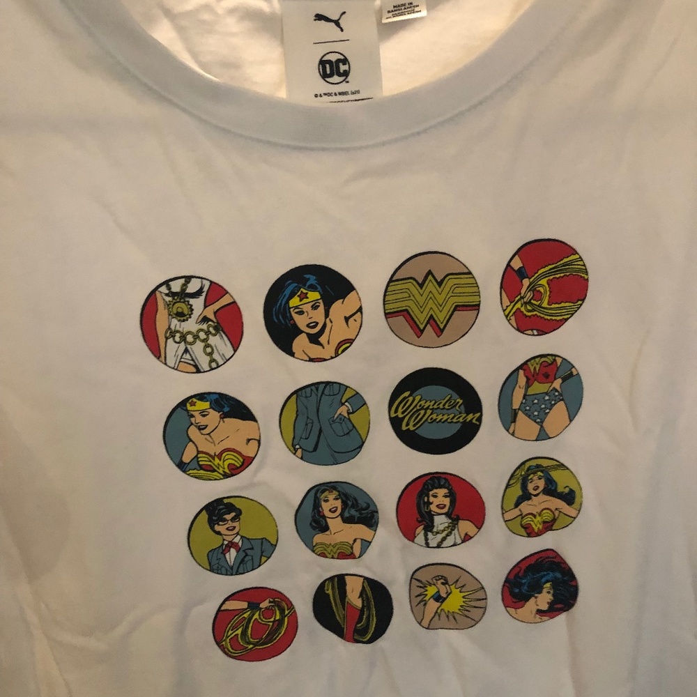 PUMA GIRLS MARVEL DC WONDER WOMAN TEE SHIRT